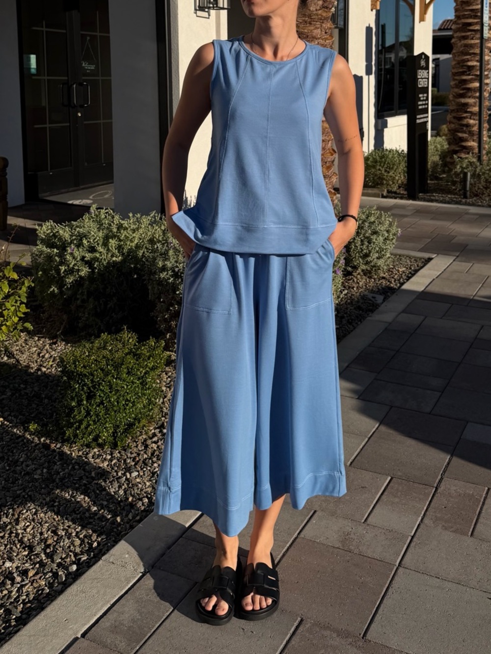 Elegant Light Blue 2-Piece Lounge / Vacation Set - Size S